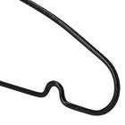 すべりにくい省スペースレディースハンガー(ラミー LM01 幅38cm ブラック 40本組) 7枚目画像