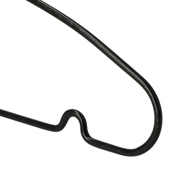 すべりにくい省スペースレディースハンガー(ラミー LM01 幅38cm ブラック 40本組) 7枚目画像