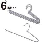 すべりにくいスラックスハンガー(R ラミー グレー 6本組) 1枚目画像