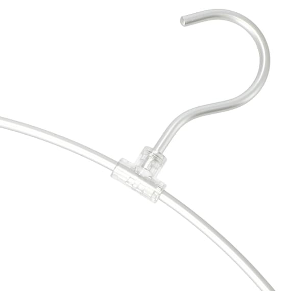 フックが回転するアーチアルミハンガー ルイ(50本組) 5枚目画像