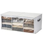 透明窓付き 衣類収納ボックス(RT7035 仕切り3マス) 1枚目画像