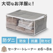 【防ダニ加工】 衣類整理・収納袋(WS)