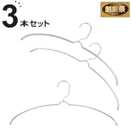 オールステンレス乾きやすいドライハンガー ラプラタ(3本組)【期間限定価格:11/26~1/5まで】