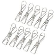 丈夫でさびに強いオールステンレスピンチ10本セット