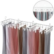 小さくたためるアルミ角ハンガー(60ピンチ)