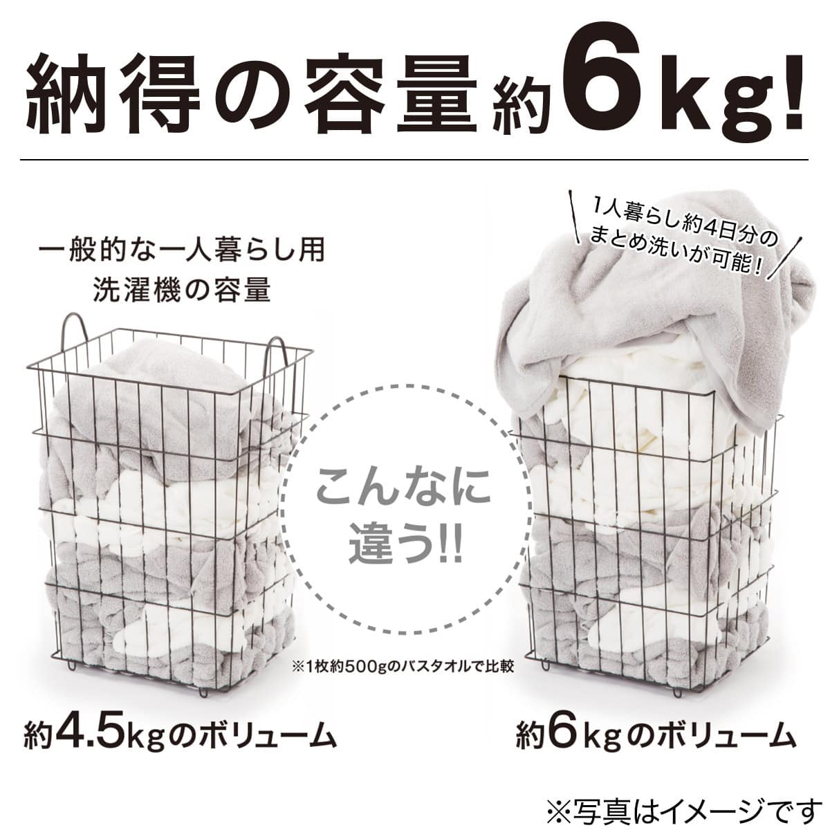 6kg全自動洗濯機(NTR60 ホワイト) 延長保証付き(リサイクル回収あり