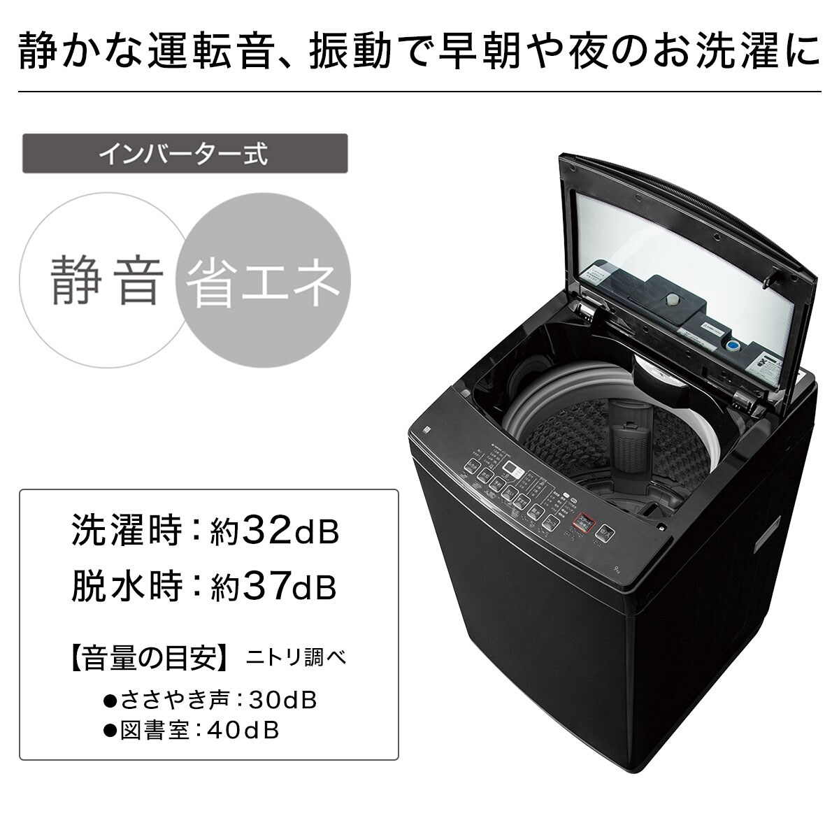 新品未使用正規品 9kg全自動洗濯機 NTR90 ブラック リサイクル回収有り