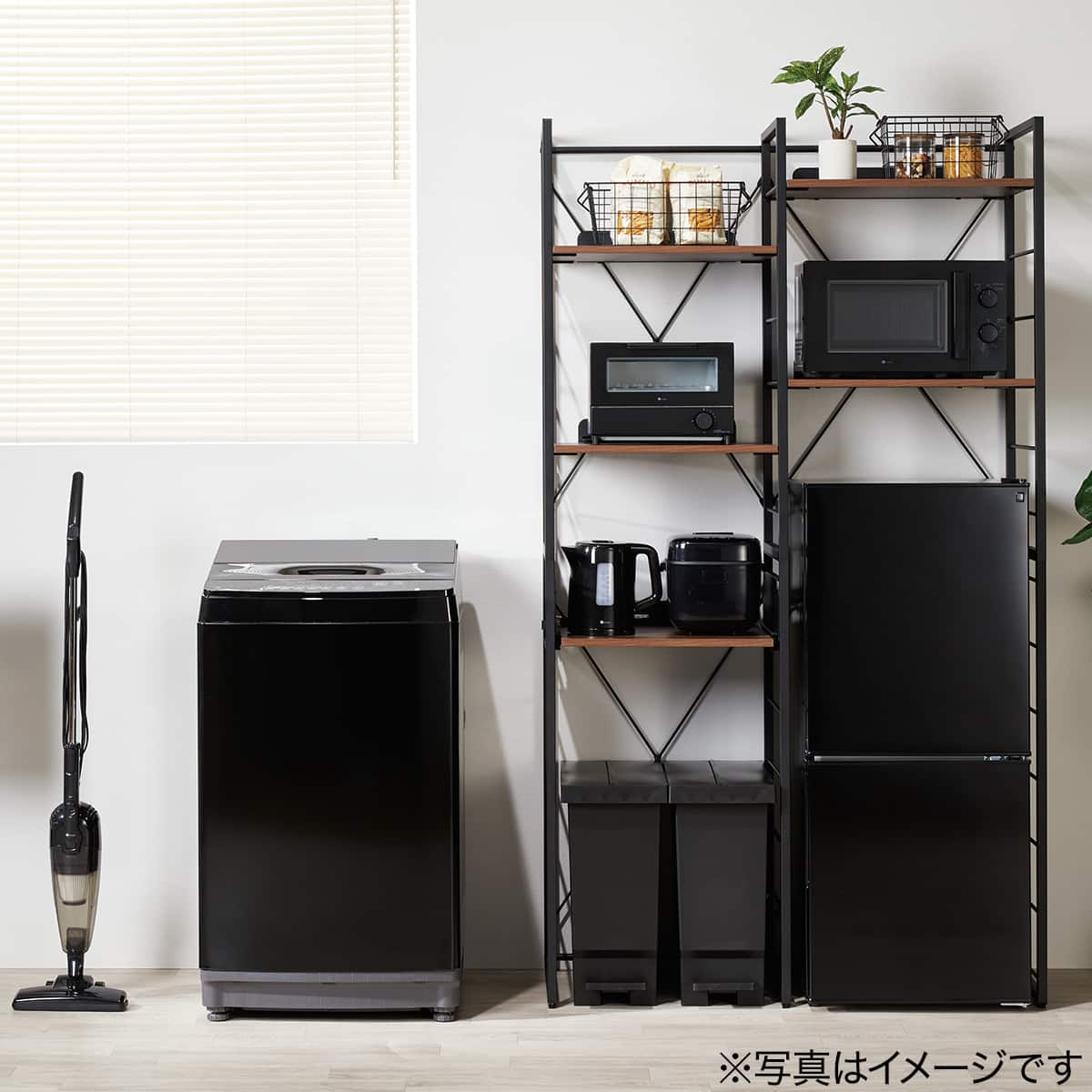 8kg洗剤自動投入洗濯機(NT80J1 ブラック)(リサイクル回収なし