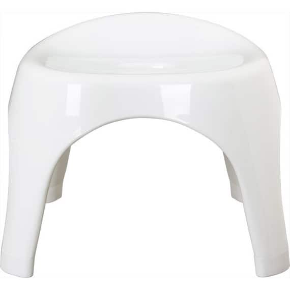 裏面も洗いやすい 抗菌風呂いす ブロウ 高さ25cm(ホワイト) 3枚目画像