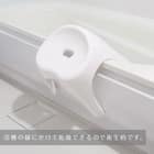裏面も洗いやすい 抗菌風呂いす ブロウ 高さ25cm(ホワイト) 12枚目画像
