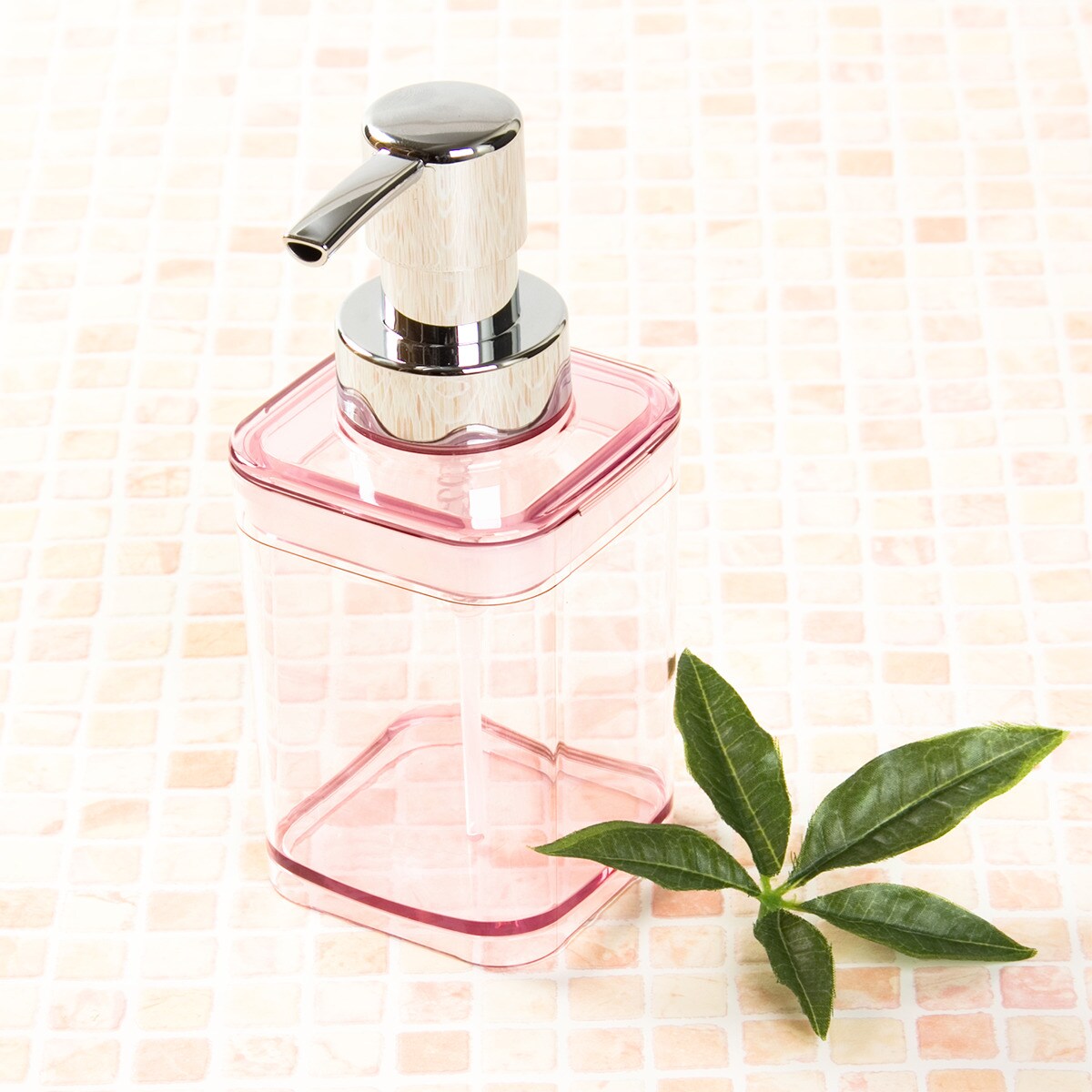 詰め替えやすい泡ディスペンサー Nアーバン 300mL(ローズ)