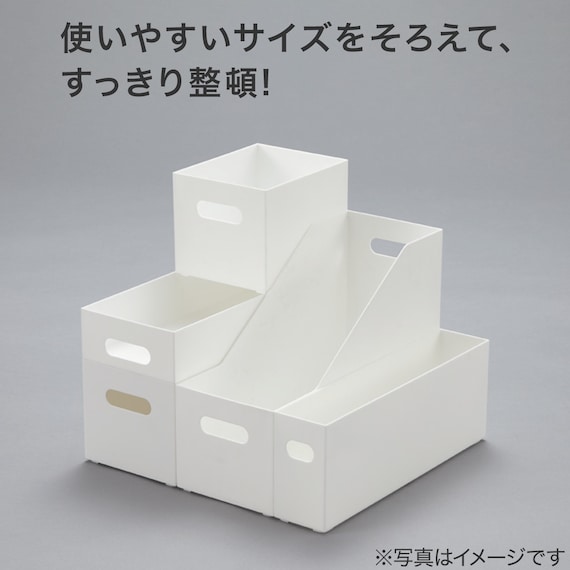 整理ボックス クラネ ハーフタイプ ホワイト 5枚目画像