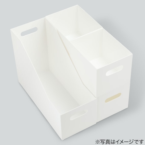 整理ボックス クラネ ハーフタイプ ホワイト 6枚目画像
