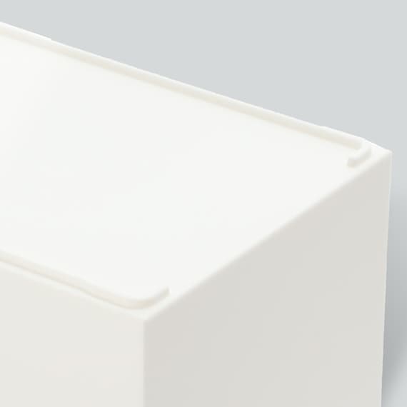 整理ボックス クラネ ハーフタイプ ホワイト 17枚目画像