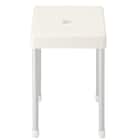 軽くて洗いやすいアルミ脚 抗菌風呂いす(ソリノ H45 ホワイト) 3枚目画像