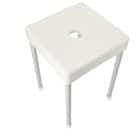 軽くて洗いやすいアルミ脚 抗菌風呂いす(ソリノ H45 ホワイト) 6枚目画像