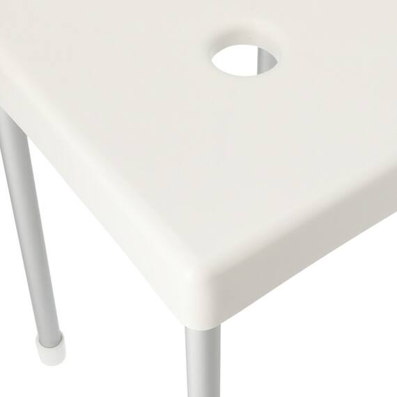 軽くて洗いやすいアルミ脚 抗菌風呂いす(ソリノ H45 ホワイト) 8枚目画像