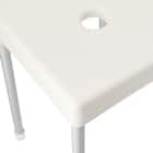 軽くて洗いやすいアルミ脚 抗菌風呂いす(ソリノ H45 ホワイト) 8枚目画像