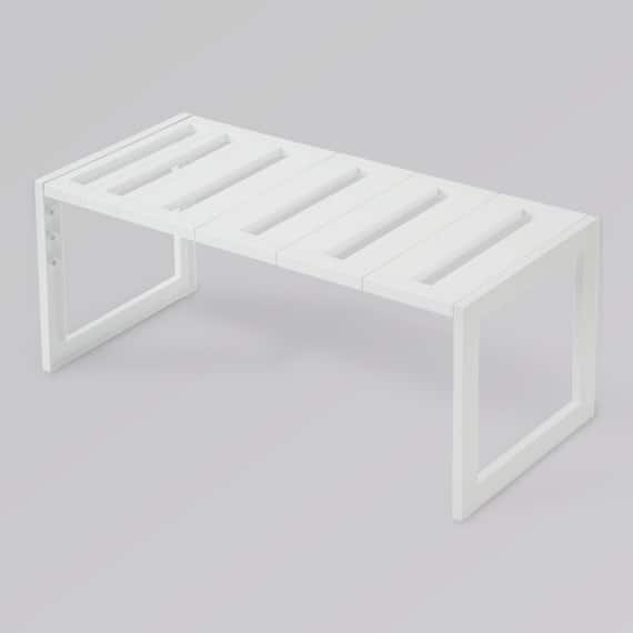 洗面台下収納 伸縮フリーラック クラネ (幅46~75cm) 1枚目画像