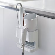 コード収納付き ドライヤー&ヘアーアイロンホルダー(9472 ホワイト)