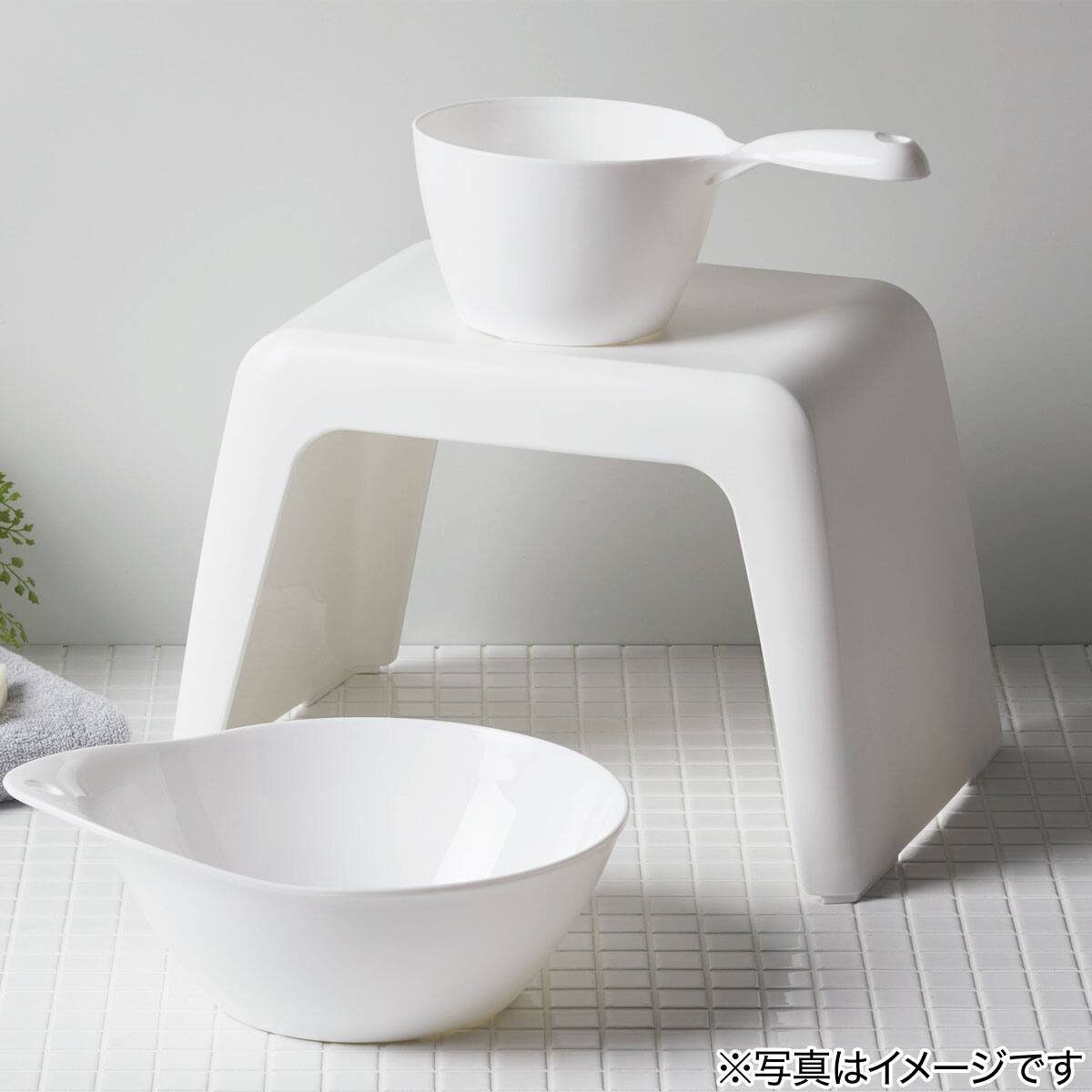 水切れがよい 抗菌手おけ セッコ(ホワイト) | ニトリネット【公式