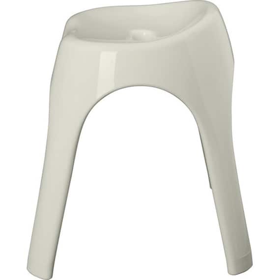 裏面も洗いやすい 抗菌風呂いす ブロウ 高さ35cm(グレー) 4枚目画像