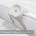 裏面も洗いやすい 抗菌風呂いす ブロウ 高さ35cm(グレー) 8枚目画像