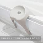 裏面も洗いやすい 抗菌風呂いす ブロウ 高さ35cm(グレー) 8枚目画像