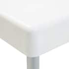 軽くて洗いやすいアルミ脚 抗菌風呂いす(ソリノ H35 ホワイト) 4枚目画像