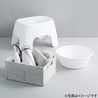 通気性が良い 抗菌風呂いす リコット フラットタイプ 高さ20cm(WH) 8枚目画像