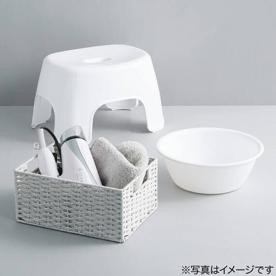 通気性が良い 抗菌風呂いす リコット フラットタイプ 高さ20cm(WH) 8枚目画像