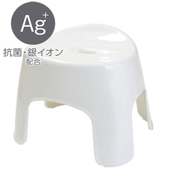 通気性が良い 抗菌風呂いす リコット 高さ25cm(WH) 1枚目画像