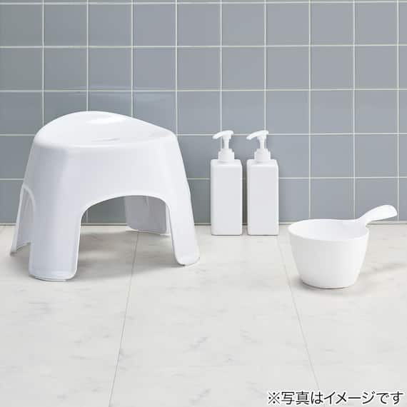 通気性が良い 抗菌風呂いす リコット 高さ25cm(WH) 7枚目画像