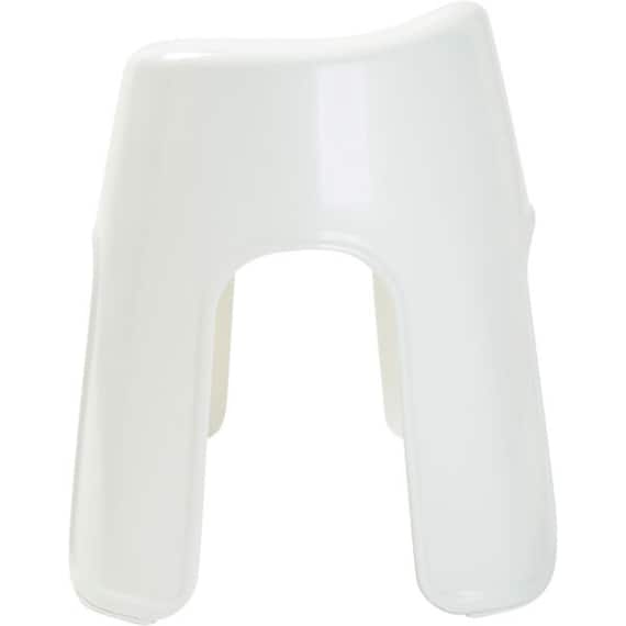 通気性が良い 抗菌風呂いす リコット 高さ35cm(WH) 4枚目画像