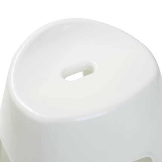 通気性が良い 抗菌風呂いす リコット 高さ35cm(WH) 5枚目画像