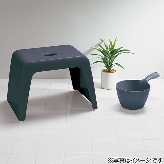 お風呂グッズ 3点セット ラフィーネ/セッコシリーズ (風呂いす高さ25cm ネイビー) 8枚目画像
