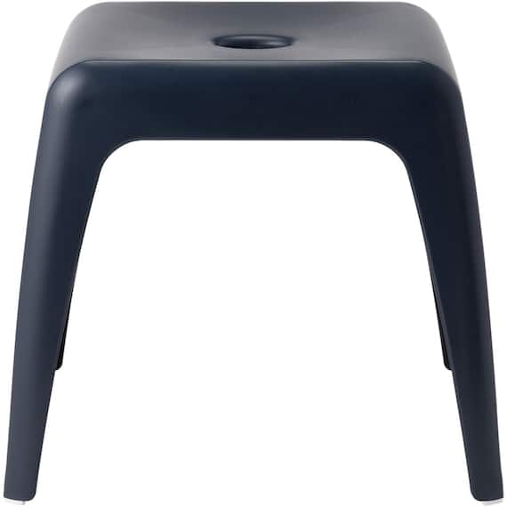 通気性が良い 抗菌風呂いす ラフィーネ 高さ35cm(ネイビー) 3枚目画像