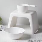 通気性が良い 抗菌風呂いす ラフィーネ 高さ25cm (ホワイト) 7枚目画像