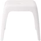 通気性が良い 抗菌風呂いす ラフィーネ 高さ35cm(ホワイト) 3枚目画像