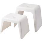 通気性が良い 抗菌風呂いす ラフィーネ 高さ35cm(ホワイト) 6枚目画像