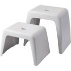 通気性が良い 抗菌風呂いす ラフィーネ 高さ25cm (ライトグレー) 6枚目画像