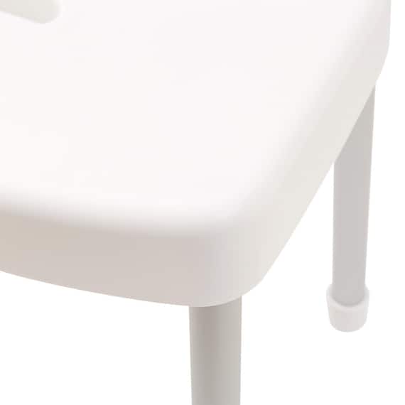 アルミ脚ワイド抗菌風呂イス 高さ35cm(5179 ホワイト) 12枚目画像
