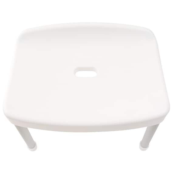 アルミ脚ワイド抗菌風呂イス 高さ45cm(5180 ホワイト) 9枚目画像