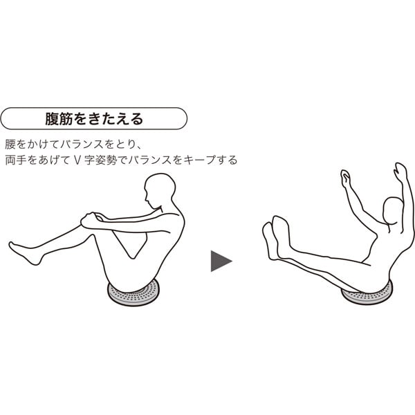 ニトリバランスクッション 腹筋トレーニング