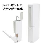 トイレポットブラシセット タワー(WH)