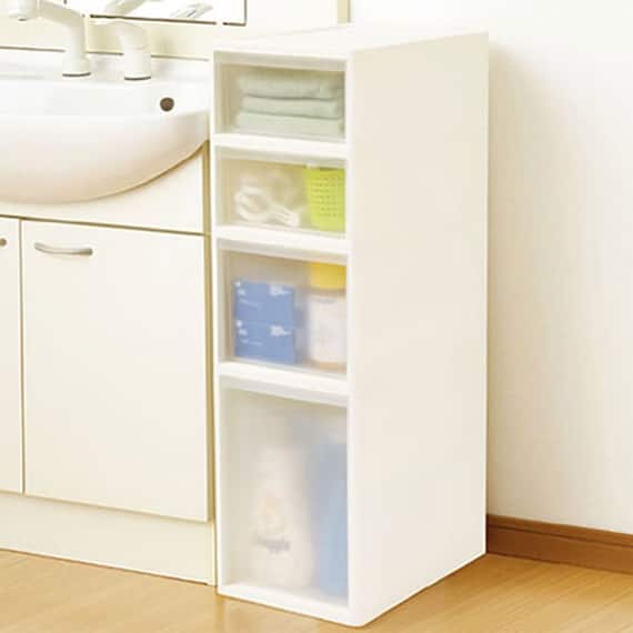 中身が判別しやすい ミドルストッカー 4段(マルチ分割) 1枚目画像