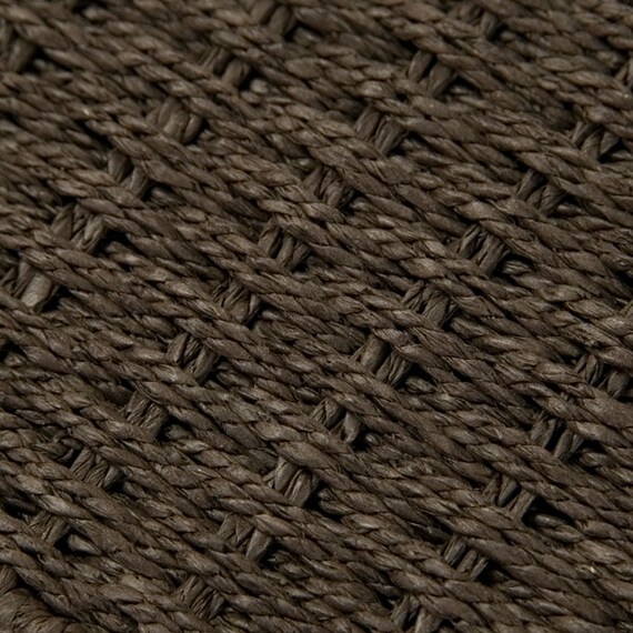 ふた付き手編み風ミニ収納ボックス ライラ (ダークブラウン) 8枚目画像