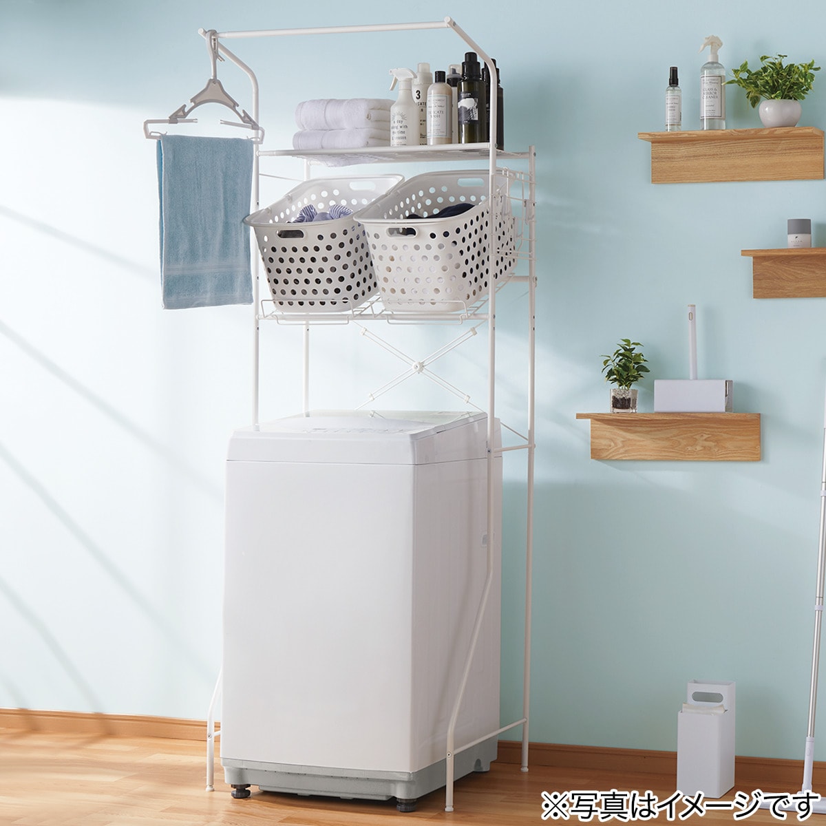洗濯機ラック クルス ピュアホワイト 通販 ニトリネット 公式 家具 インテリア通販