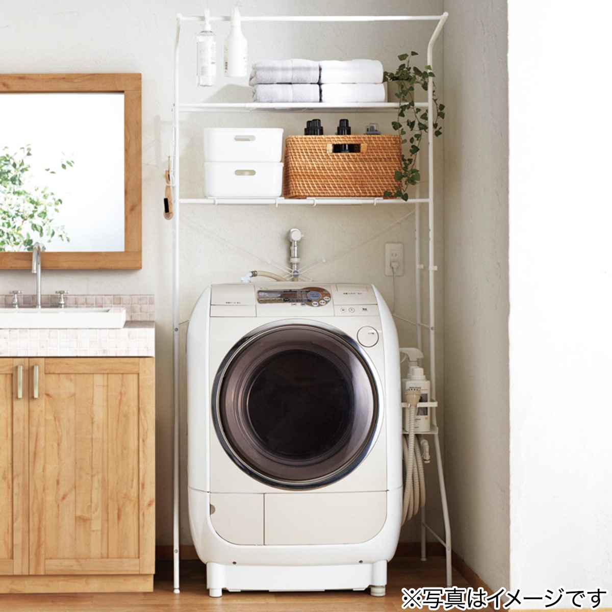 洗濯機ラック クルス ピュアホワイト 通販 ニトリネット 公式 家具 インテリア通販 洗濯機ラック クルス ピュアホワイト 通販 ニトリネット 公式 家具 インテリア通販