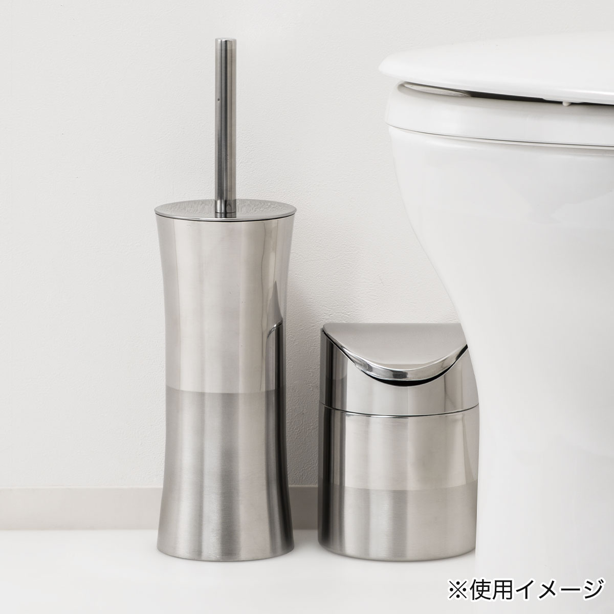 nacena トイレブラシとホルダー トイレボウルブラシ 304ステンレススチー